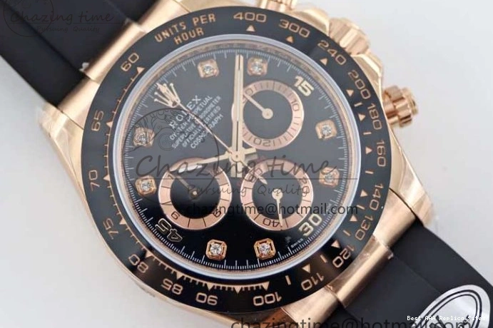 Good Copy Rolex Watches Strap TWF 904L 2416 Diamonds RG on 116515 A  Steel Best HighQuality RG Black Dial Daytona Edition Oysterflex 1:1 0114